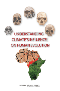 understanding climate's influence on human evolution