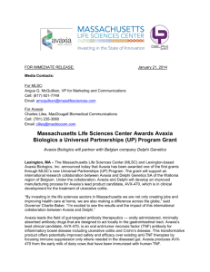 Massachusetts Life Sciences Center Awards