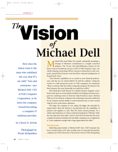 The Vision of Michael Dell by Cheryl D. Krivda.