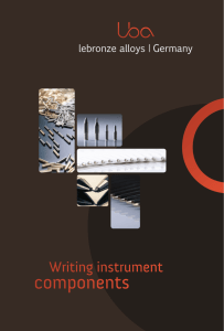 Writing instrument components