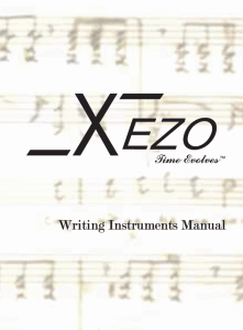 Writing Instruments Manual
