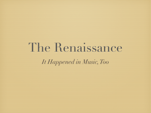The Renaissance - Scott Foglesong