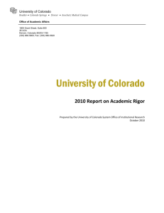 CU-Boulder - University of Colorado