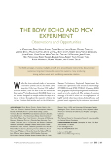 The Bow Echo and MCV Experiment (BAMEX) - RAL