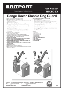 Range Rover Classic Dog Guard