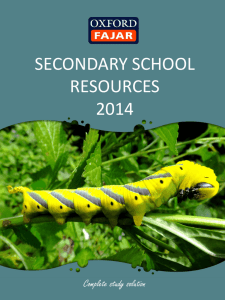secondary school resources 2014