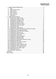 Service manual - SPIDER