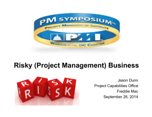 Risky (Project Management) Business