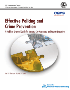 Effective Policing and Crime Prevention