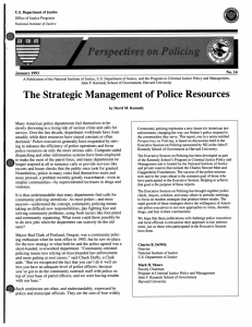 The Strategic Management of Police Resources