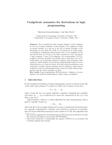 Coalgebraic semantics for derivations in logic programming