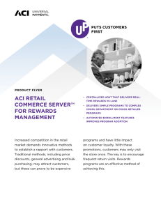 ACI Retail Commerce Server for Rewards