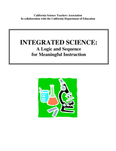 integrated science - California Science Teachers Association