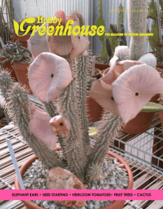 - the Hobby Greenhouse Association
