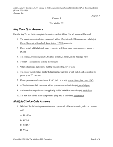 Key Term Quiz Answers Multiple-Choice Quiz Answers