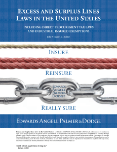 excess and surplus lines laws in the united states