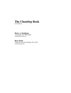 The ChemSep book