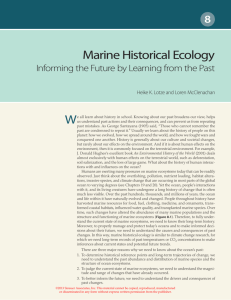Historical ecology - Lenfest Ocean Program
