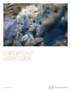 Checkpoint users guide (PDF | 4MB)
