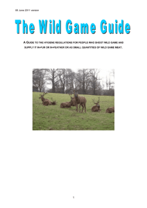 the wild game guide - Food Standards Agency