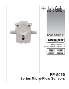 FP-5060 Series Micro Flow Sensors