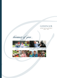 2010-2011 - Geisinger Health System
