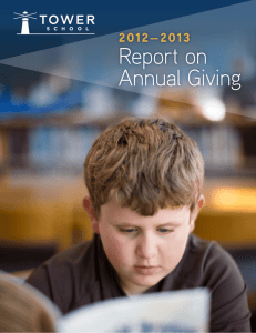 Report on Annual Giving