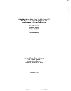 CHIMERA II: A Real-TIme UNIX-Compatible Multiprocessor