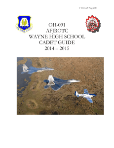 Afjrotc Cadet Guide - Huber Heights City Schools