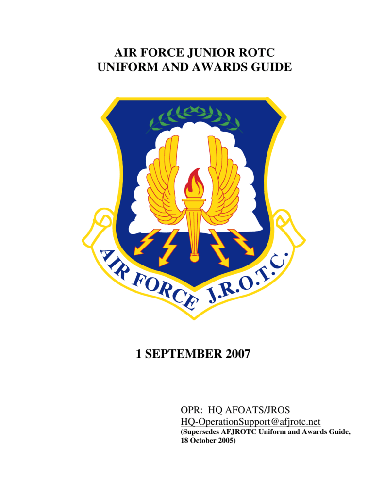 AFJROTC Uniform and Awards Guide