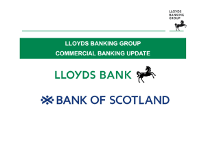 LLOYDS BANKING GROUP COMMERCIAL BANKING UPDATE