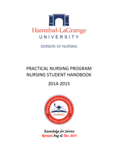 Practical Nursing Student Handbook - Hannibal