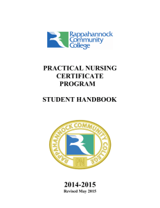 PRACTICAL NURSING CERTIFICATE PROGRAM STUDENT