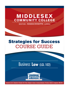 Business Law - Middlesex Community College