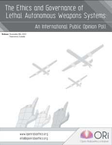 summary report, The Ethics and Governance of Lethal Autonomous