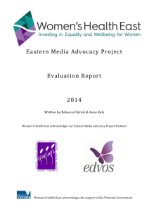 Eastern Media Advocacy Project Evaluation Report 2014