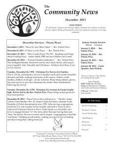 December 2013 Newsletter - Community Unitarian Universalist