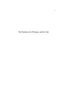 The Pardoner, his Prologue, and his Tale