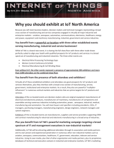 Why you should exhibit at IoT North America