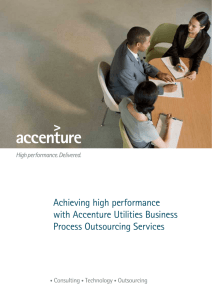 Achieving high performance with Accenture Utilities Business