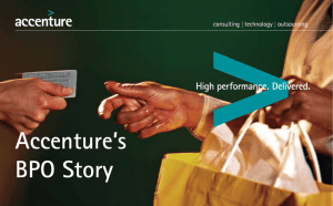 Accenture's BPO Story