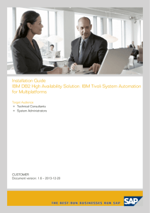 IBM DB2 High Availability Solution: IBM Tivoli System