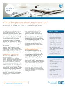 AT&T Managed Application Services for SAP
