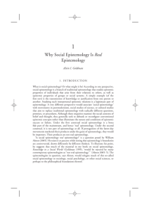 Why Social Epistemology Is Real Epistemology
