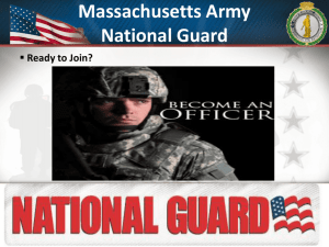 OCS Brief 2014 - Massachusetts National Guard