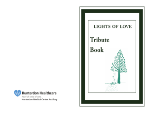 lights of love - Hunterdon Healthcare Foundation