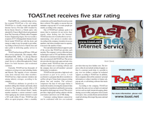TOAST.net receives five star rating