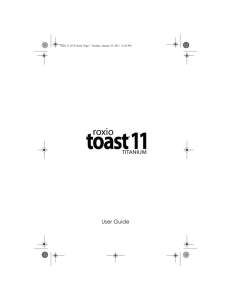 Toast 11 User Guide
