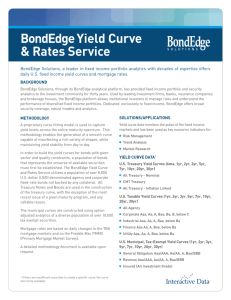 BondEdge Yield Curve & Rates Service