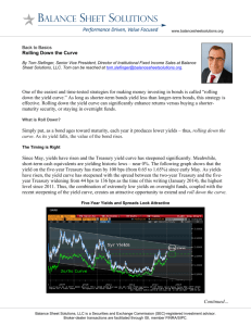 Rolling Down the Curve - Balance Sheet Solutions